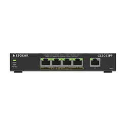 Netgear Plus 5-Port Gigabit Ethernet Managed Switch, 10/100/1000 Mbps (GS305EPP-100NAS)* Ethernet Switches & Splitters