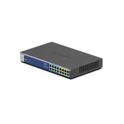 Netgear 16-Port Gigabit Ethernet PoE Unmanaged Switch, 10/100/1000 Mbps, Black/Blue (GS516UP-100NAS)* Ethernet Switches & Splitters