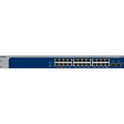 Netgear 24-Port Gigabit Ethernet Managed Switch, Blue/Gray (XS724EM-100NAS)* Ethernet Switches & Splitters