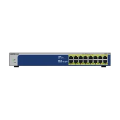 Netgear 16-Port Gigabit Ethernet Unmanaged Switch, 10/100/1000 Mbps, Black (GS516PP-100NAS)* Ethernet Switches & Splitters