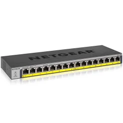 Netgear 16-Port PoE/PoE+ Gigabit Ethernet Unmanaged Switch (GS116LP-100NAS)* Ethernet Switches & Splitters