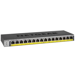 Netgear 16-Port PoE/PoE+ Gigabit Ethernet Unmanaged Switch (GS116LP-100NAS)* Ethernet Switches & Splitters