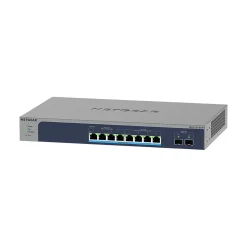 Netgear Pro 10-Port Gigabit Ethernet Smart Switch, Gray/Blue (MS510TXUP-100NAS)* Ethernet Switches & Splitters