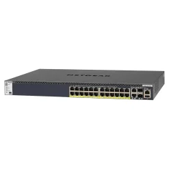 Netgear ® ProSAFE® GSM4328PA-100NES 24 Port Managed Ethernet Switch* Ethernet Switches & Splitters