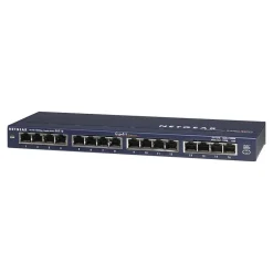 Netgear ProSAFE 16-Port Gigabit Ethernet Unmanaged Switch, 10/100/1000 Mbps, Blue (GS116NA)* Ethernet Switches & Splitters