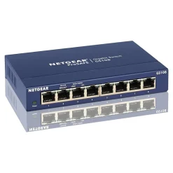 Netgear ProSAFE 8-Port Gigabit Ethernet Unmanaged Switch, 10/100 Mbps, Blue (GS108-400NAS)* Ethernet Switches & Splitters