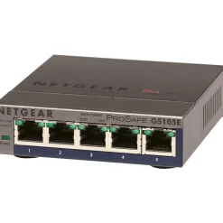 Netgear ProSafe 5-Port Gigabit Ethernet Smart Switch, Gray (GS105E-200NAS)* Ethernet Switches & Splitters
