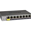 Netgear Smart Managed Pro 8-Port Gigabit Ethernet Smart Switch, 10/100/1000 Mbps (GS108T-300NAS)* Ethernet Switches & Splitters
