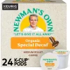 Keurig K-Cups<Newman's Own Organics Special Decaf Coffee, Medium Roast, 0.31 oz. Keurig® K-Cup® Pods, 24/Box (4051)