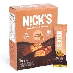 Snacks & Granola Bars<N!CK'S Nick's Protein Bar Almond Choklad, 1.76 oz, 14/Pack (220-02352)