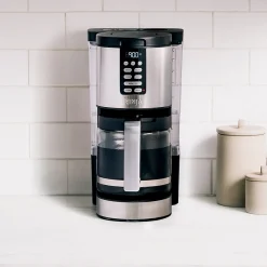 Coffee Makers<Ninja 14-Cups Automatic Drip Coffee Maker, Black & Stainless Steel (DCM201)