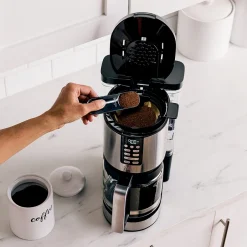 Coffee Makers<Ninja 14-Cups Automatic Drip Coffee Maker, Black & Stainless Steel (DCM201)