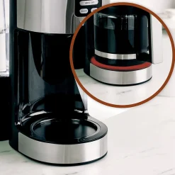 Coffee Makers<Ninja 14-Cups Automatic Drip Coffee Maker, Black & Stainless Steel (DCM201)