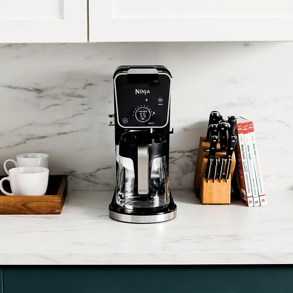 Coffee Makers<Ninja 12-Cups Single Serve & Automatic Drip Coffee Maker, Black (CFP301)