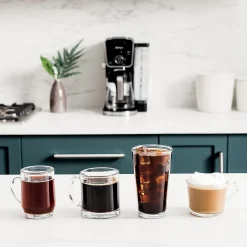 Coffee Makers<Ninja 12-Cups Single Serve & Automatic Drip Coffee Maker, Black (CFP301)
