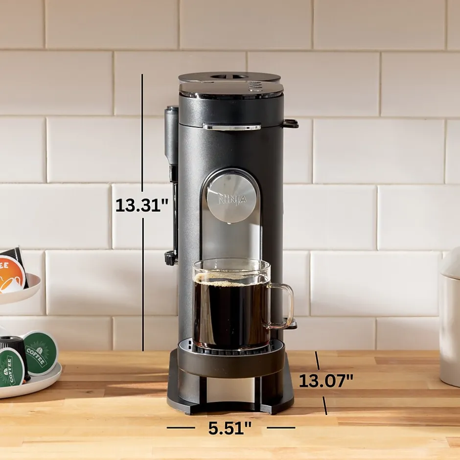 Coffee Makers<Ninja 3-Cups Single Serve Coffee Maker, Black (PB051)