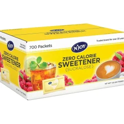 Sugar & Sweeteners<N'Joy ® Yellow - Sucralose Zero Calorie Sweetener Packets, 1g, 700/Bx