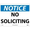Social Distance Signage<National Marker No Soliciting, 10X14, Rigid Plastic, Notice Sign