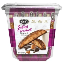 Cookies<Nonni's Nonni’s individually wrapped Salted Caramel Italian Biscotti Cookies , 25 Packs/Box (NSD97670)
