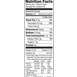 Cookies<Nonni's Nonni’s individually wrapped Salted Caramel Italian Biscotti Cookies , 25 Packs/Box (NSD97670)