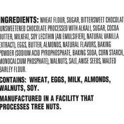 Cookies<Nonni's Nonni’s individually wrapped Dark Chocolate Italian Biscotti Cookies, 21.5 oz., (NSD97651)