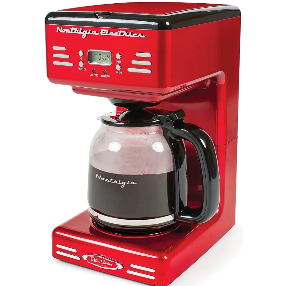 Coffee Makers<Nostalgia 12-Cups Automatic Drip Coffee Maker (NRCOF12RR)