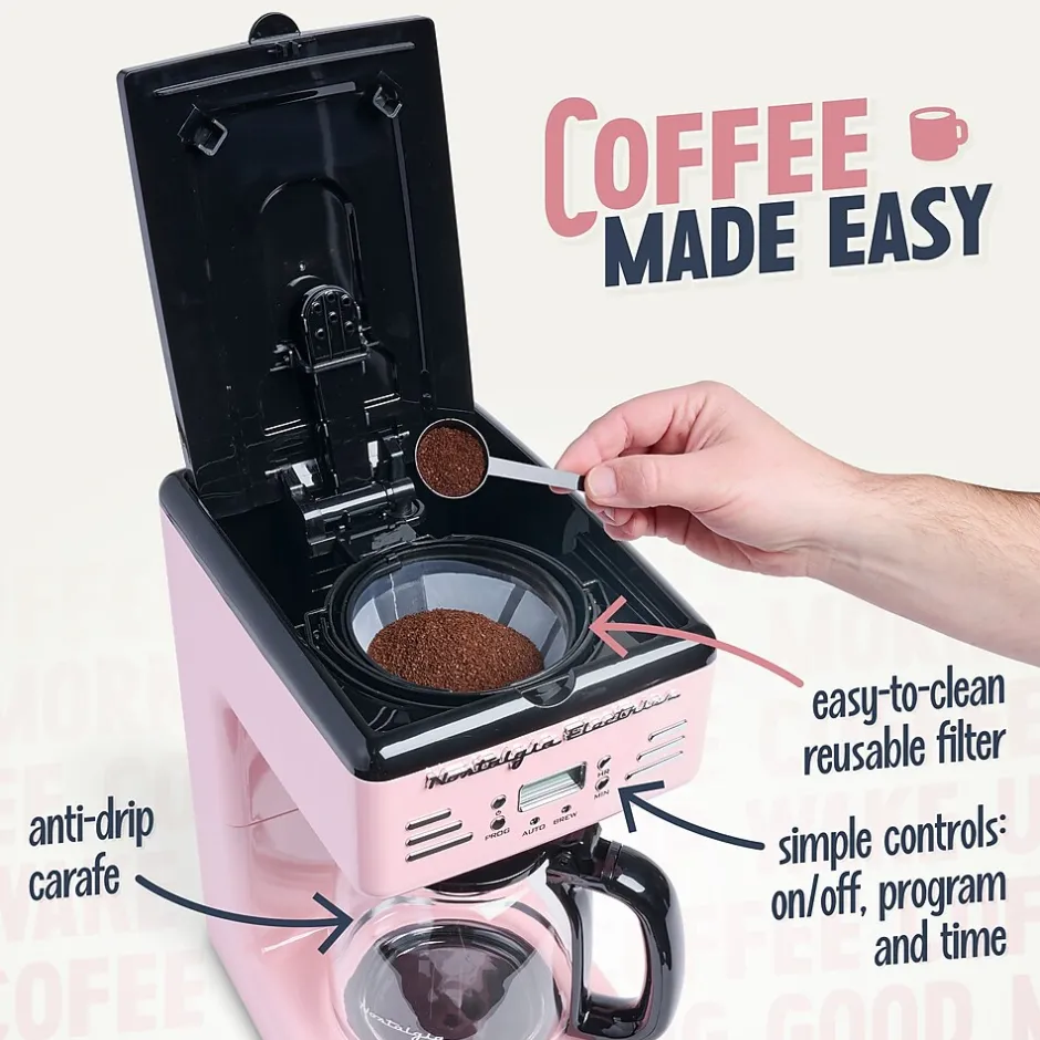 Coffee Makers<Nostalgia 12-Cups Automatic Coffee Maker (RCOF12PK)