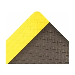 Floor Mats<NoTrax Cushion Trax Anti-Fatigue Mat, 36" x 24", Black/Yellow (479S0023YB)