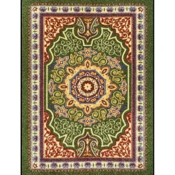 Floor Mats<NoTrax OrienTrax Nylon Fiber Specialty Entrance Floor Mat, 3' x 5', Emerald