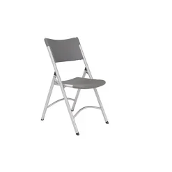 Clearance NPS 600 Series Heavy Duty Plastic Folding Chair, Charcoal Slate, 52 Pack (620/52) Folding & Stacking