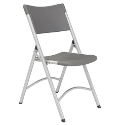 Hot NPS 600 Series Heavy Duty Plastic Folding Chair, Charcoal Slate, 4 Pack (620/4) Folding & Stacking