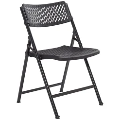 Discount NPS AirFlex Series Premium Polypropylene Folding Chair, Black, 4/Pack (1410) Folding & Stacking