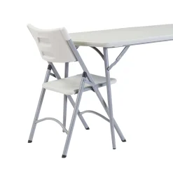 Discount NPS Heavy Duty Fold-in-Half Table, 30 x 72, Speckled Gray (BMFIH30721) Folding Tables