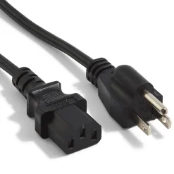 Power Cables<NXT Technologies 6' Desktop/Monitor Power Cord, Black (NX29759)