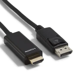 Hdmi Cables<NXT Technologies ™ 6' DisplayPort/HDMI Audio/Video Cable, Male to Male, Black (NX51760)
