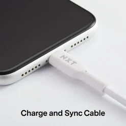 NXT Technologies ™ 10 Ft. Braided Lightning to USB Cable, White (NX60463)