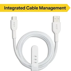 NXT Technologies ™ 4 Ft. Braided USB-C to USB-A Cable, White (NX60474)