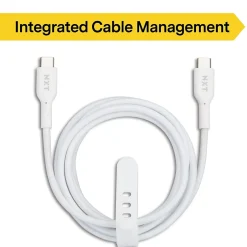 NXT Technologies ™ 6 Ft. Braided USB-C Cable, White (NX60470)