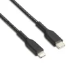 NXT Technologies ™ 4 Ft. Braided USB-C to Lightning Cable for iPhone/iPad/iPod touch, Black (LBA020-4BKST)