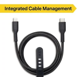 NXT Technologies ™ 4 Ft. Braided USB-C to Lightning Cable for iPhone/iPad/iPod touch, Black (LBA020-4BKST)