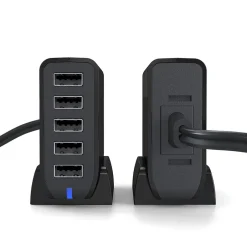 Surge Protectors & Power Strips<NXT Technologies 5 ft. Charging Station, 5 USB Ports, Black (NX56821)