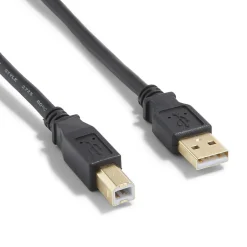 Usb Cables<NXT Technologies ™ 16' USB B to USB A Printer Cable, Male to Male, Black (NX29931)