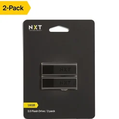 NXT Technologies ™ 16GB USB 2.0 Type A Flash Drive, Black, 2/Pack (NX52549-US/CC)* Usb Flash Drives