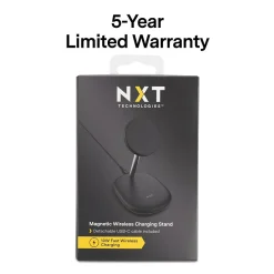 NXT Technologies ™ Magnetic Wireless Charging Stand with USB-C Cable for iPhone 12/13, Black (NX60458)
