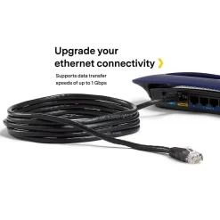 Ethernet Cables<NXT Technologies ™ NX29778 25' CAT-6 Cable, Black