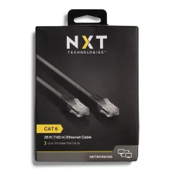 Ethernet Cables<NXT Technologies ™ NX29778 25' CAT-6 Cable, Black