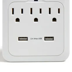 Surge Protectors & Power Strips<NXT Technologies ™ 3-Outlet Plus USB Surge Protector Wall Mount, 600 Joules (NX54320)