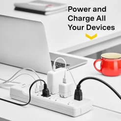 Surge Protectors & Power Strips<NXT Technologies ™ 10-Outlet Plus USB Surge Protector, 6' Cord, 3000 Joules (NX54318)