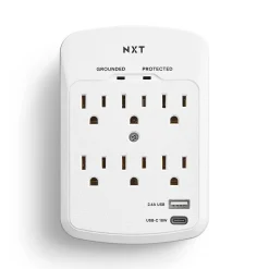 Surge Protectors & Power Strips<NXT Technologies ™ 6-Outlet Plus USB Outlet Surge Protector, 900 Joules (NX61427)