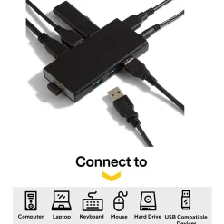 Usb Hubs<NXT Technologies ™ 7-Port USB 3.0 Hub, Black (NX29746)